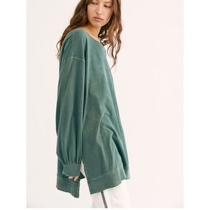 Free People - We The Free Emily Tee - Army Green - size XS
